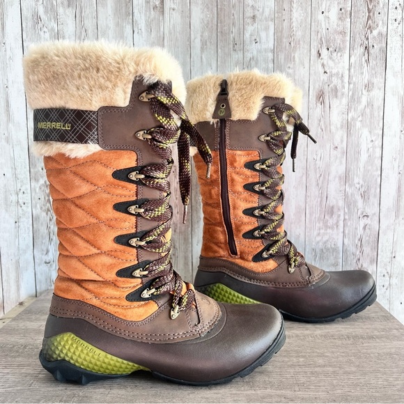 Merrell Women’s Winterbelle Tall Snow Boots Size 7 - Picture 1 of 6